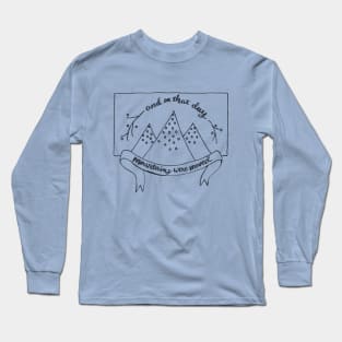 Mountains were Moved-- encouragement, inspirational quotes, gifts for women Long Sleeve T-Shirt